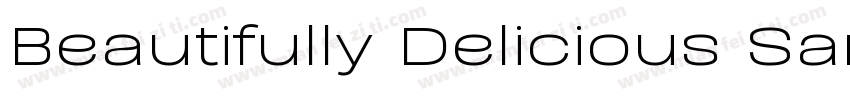 Beautifully Delicious Sans Bold字体转换